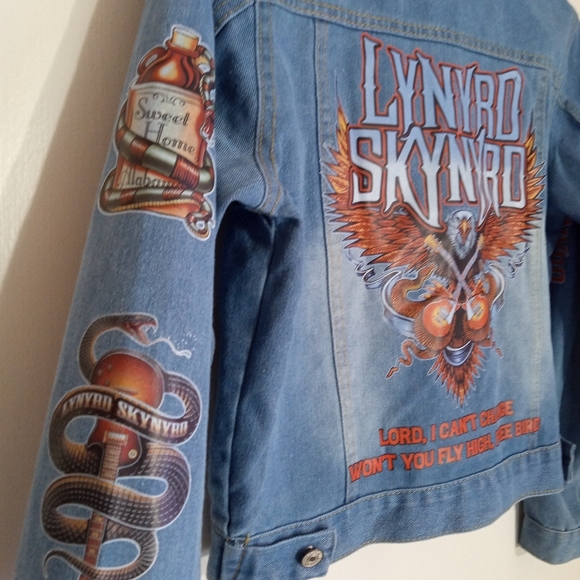 Lynyrd Skynyrd denim jacket youth XL - Picture 9 of 10